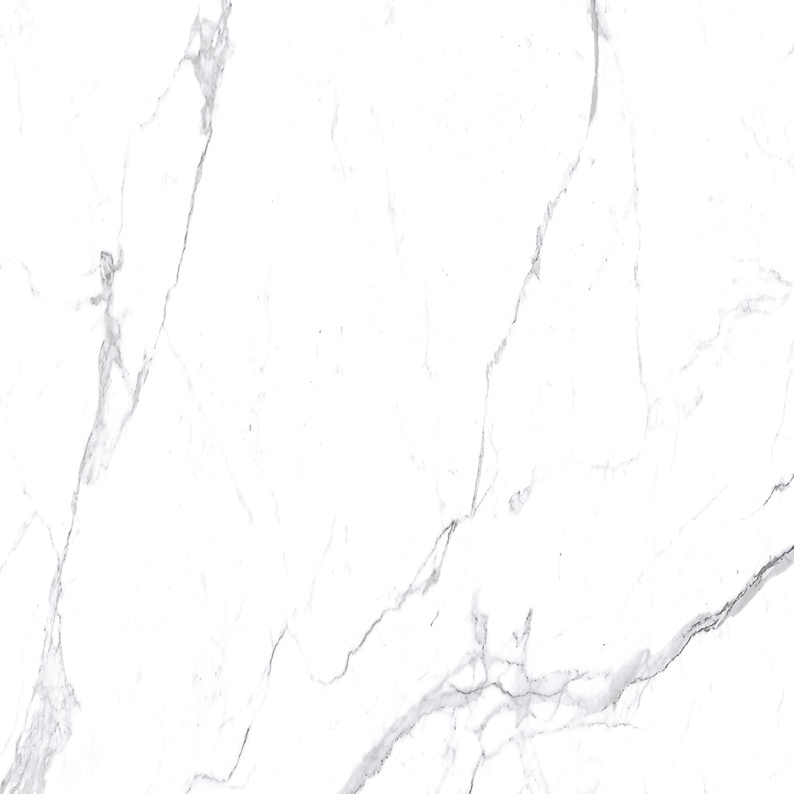 Glossy Porcelain Floor Tiles - Color: White