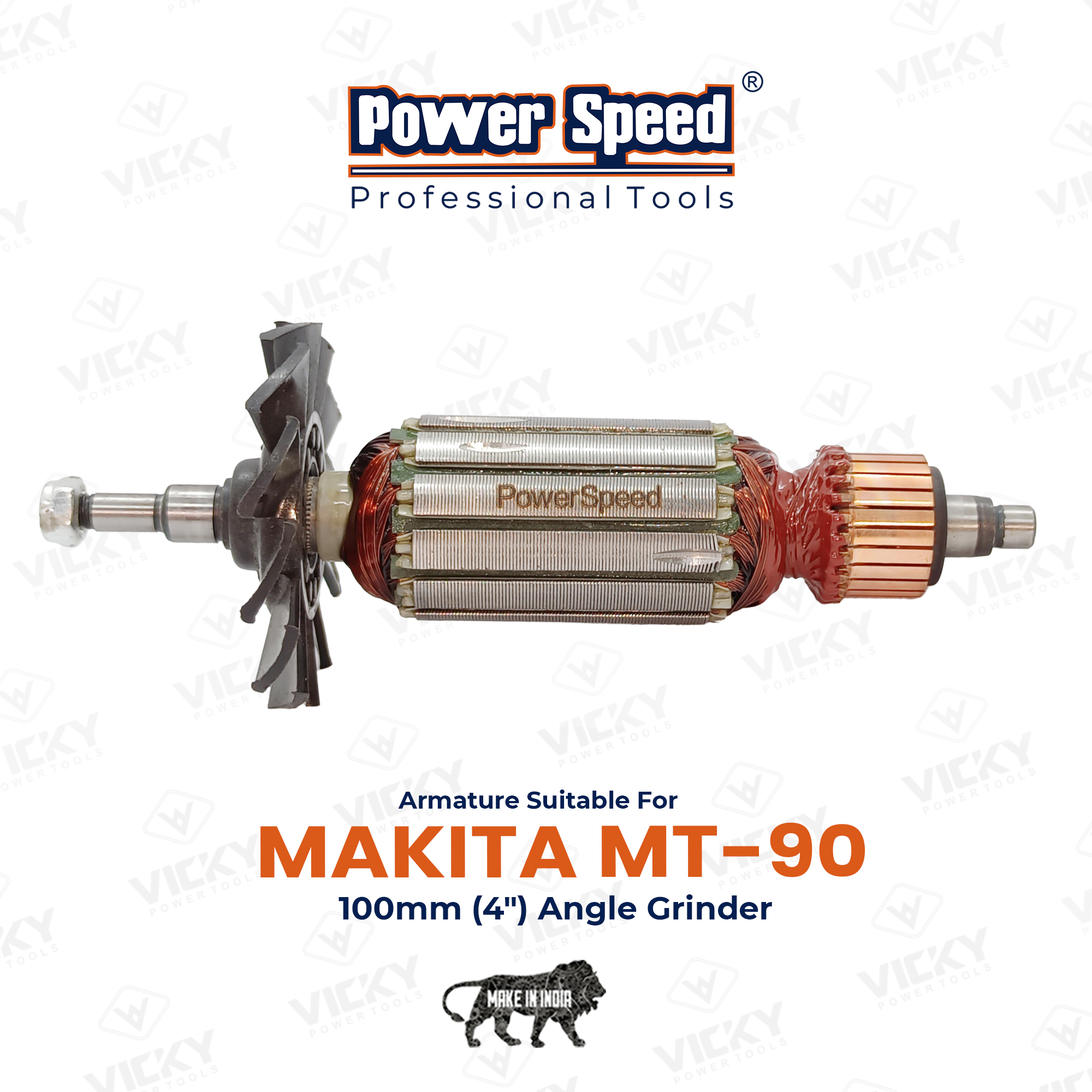 Makita Mt-90 Armature By Powerspeed - Color: Grey