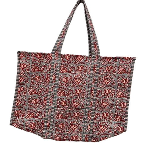 Multicolor Cotton Tote Bag