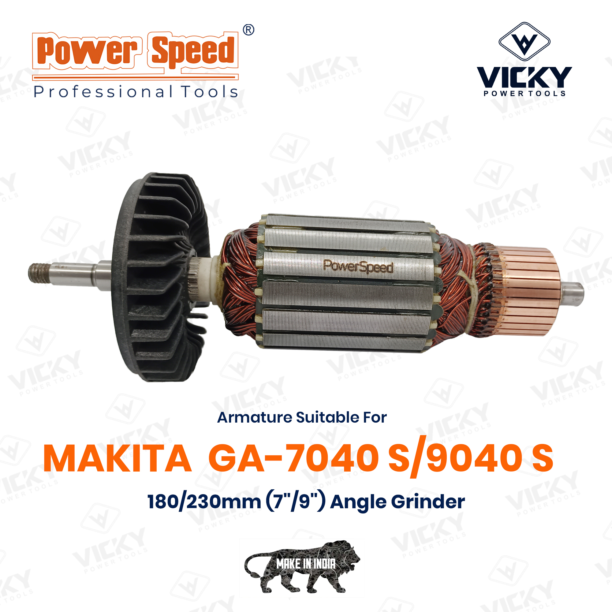 Powerspeed Armature For Ga-7040 S / 9040 S Makita M/c