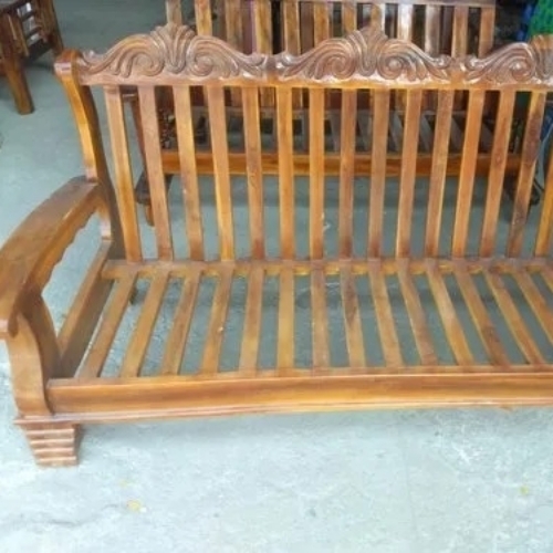 Teak wood sofa