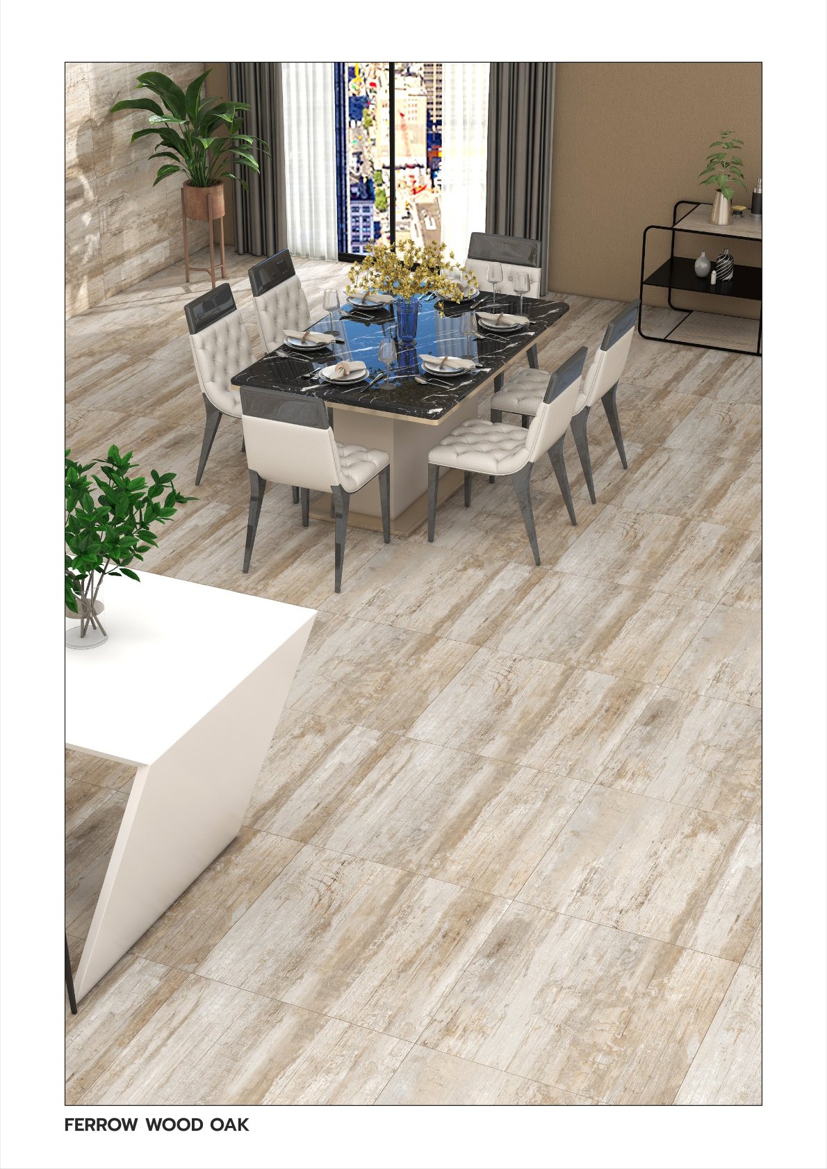 Charcoal Look Floor Tiles