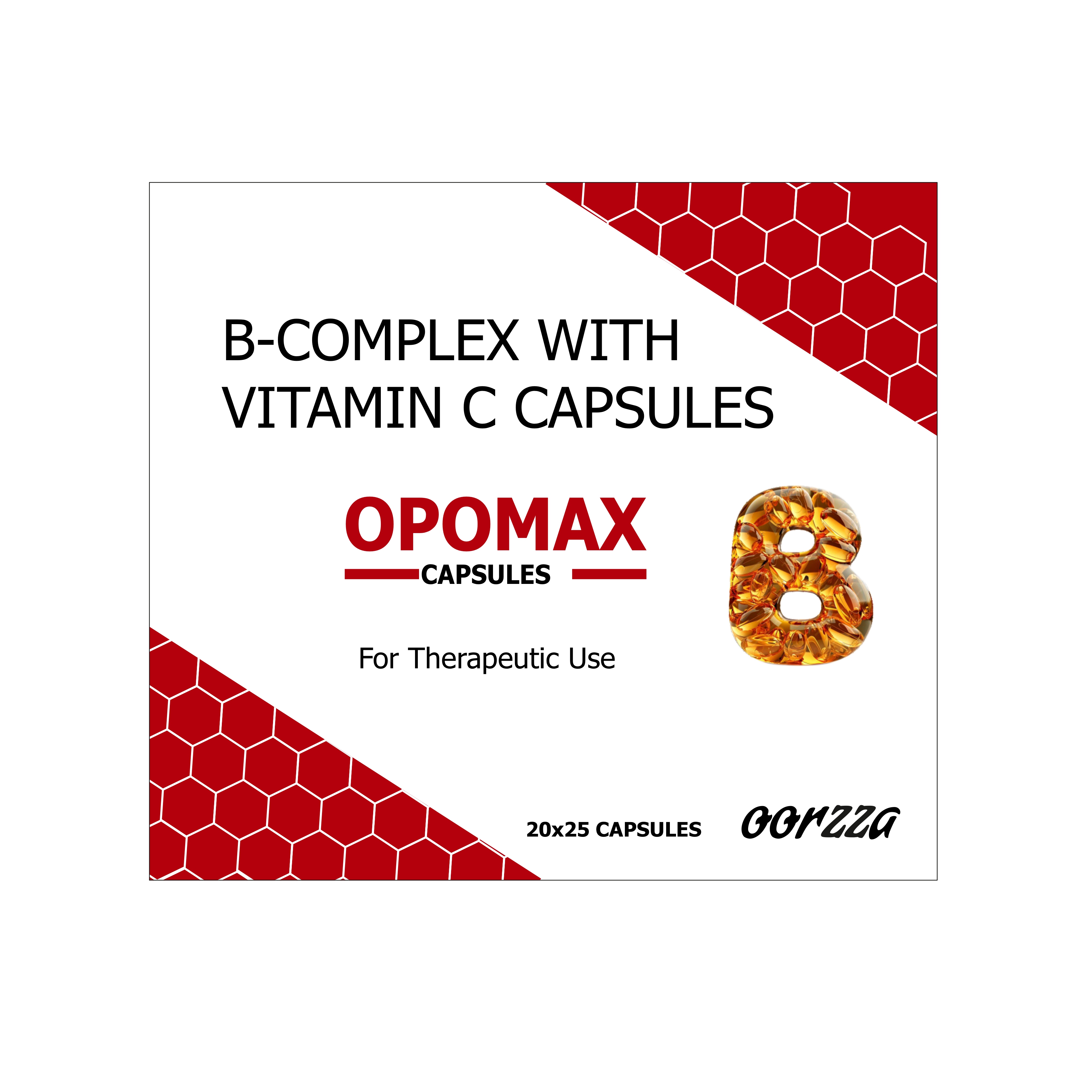 Opomax B Complex With Vitamin C Capsules - Origin: India