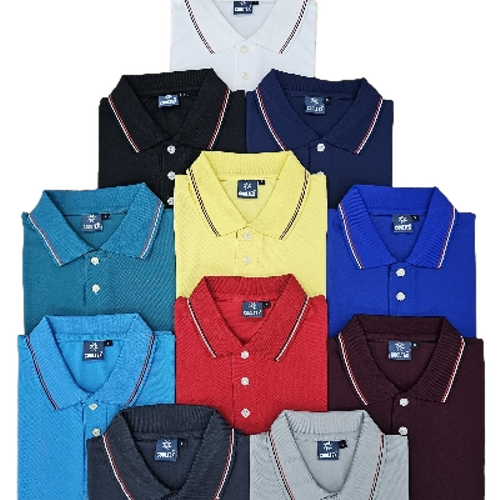 Polo T Shirt - Cotton, M to XXXL, Different Colors | Moisture Absorbent, Lightweight, Stretchable, Easy Care, Classic Collar, Short Sleeves