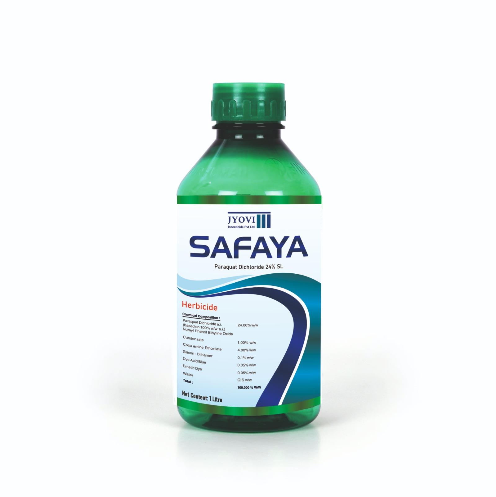 Safaya Paraquat Dichloride 24% Sl Herbicides