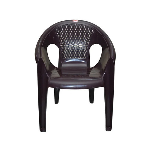 Dark Brown Plastic Outdoor Chair