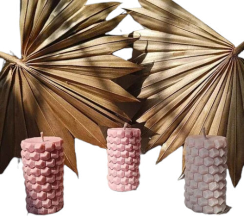 Honeycomb Pillar Candle