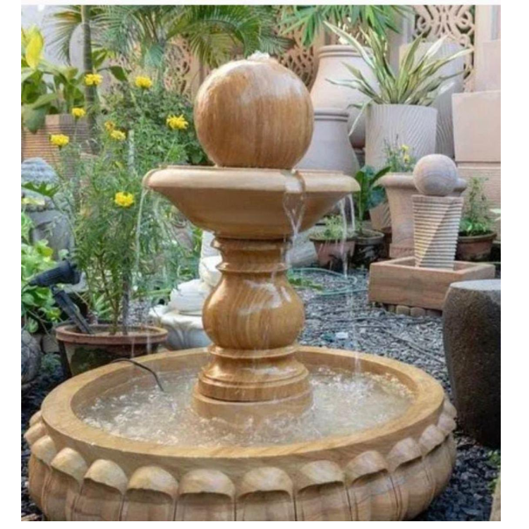 Sandstone Ball Fountain
