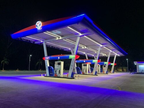 Stainless Steel Petrol Pump Canopy