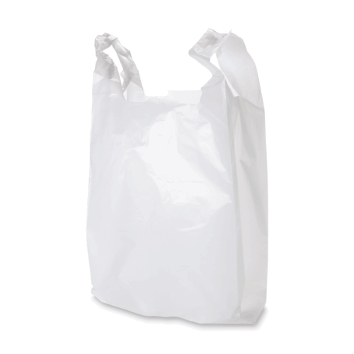 White Plastic Carry Bag 
