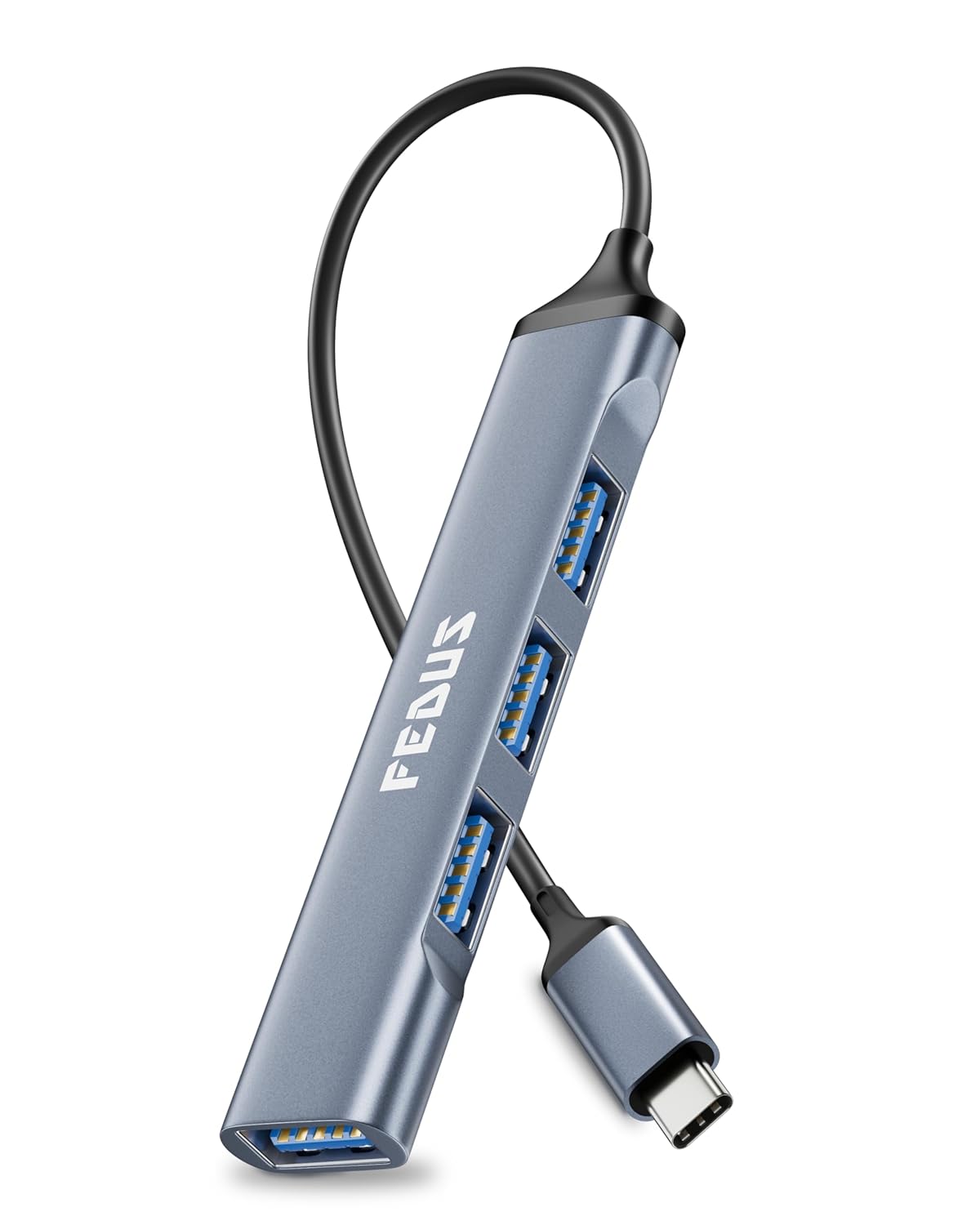 Fedus 4-in-1 Usb C Hub Adapter With Usb 3.0 & 2.0 Ports Type-c Expander