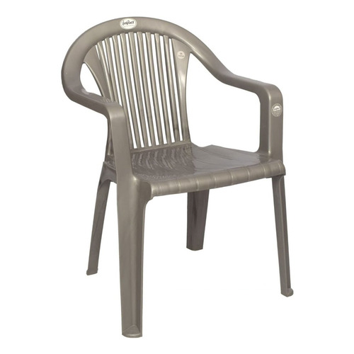 Grey Plastic Garden Chair