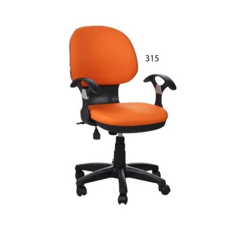 Orange Leather Office Chair