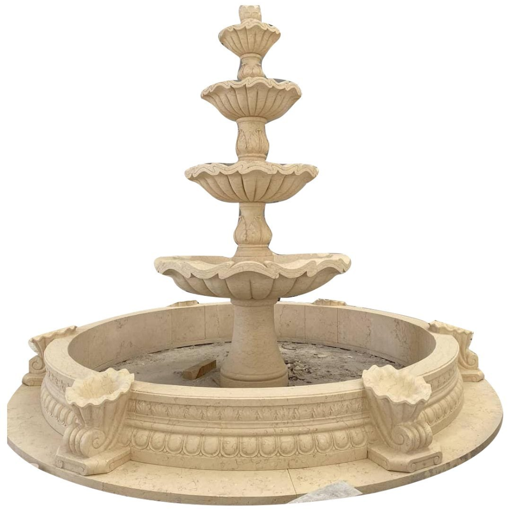 Sandstone 4 Tier Fountain