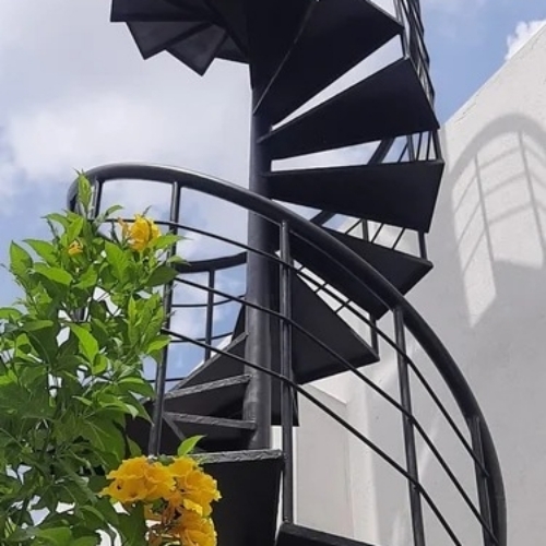 Stainless Steel Spiral Staircase