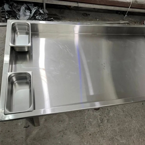 Steel serving trays