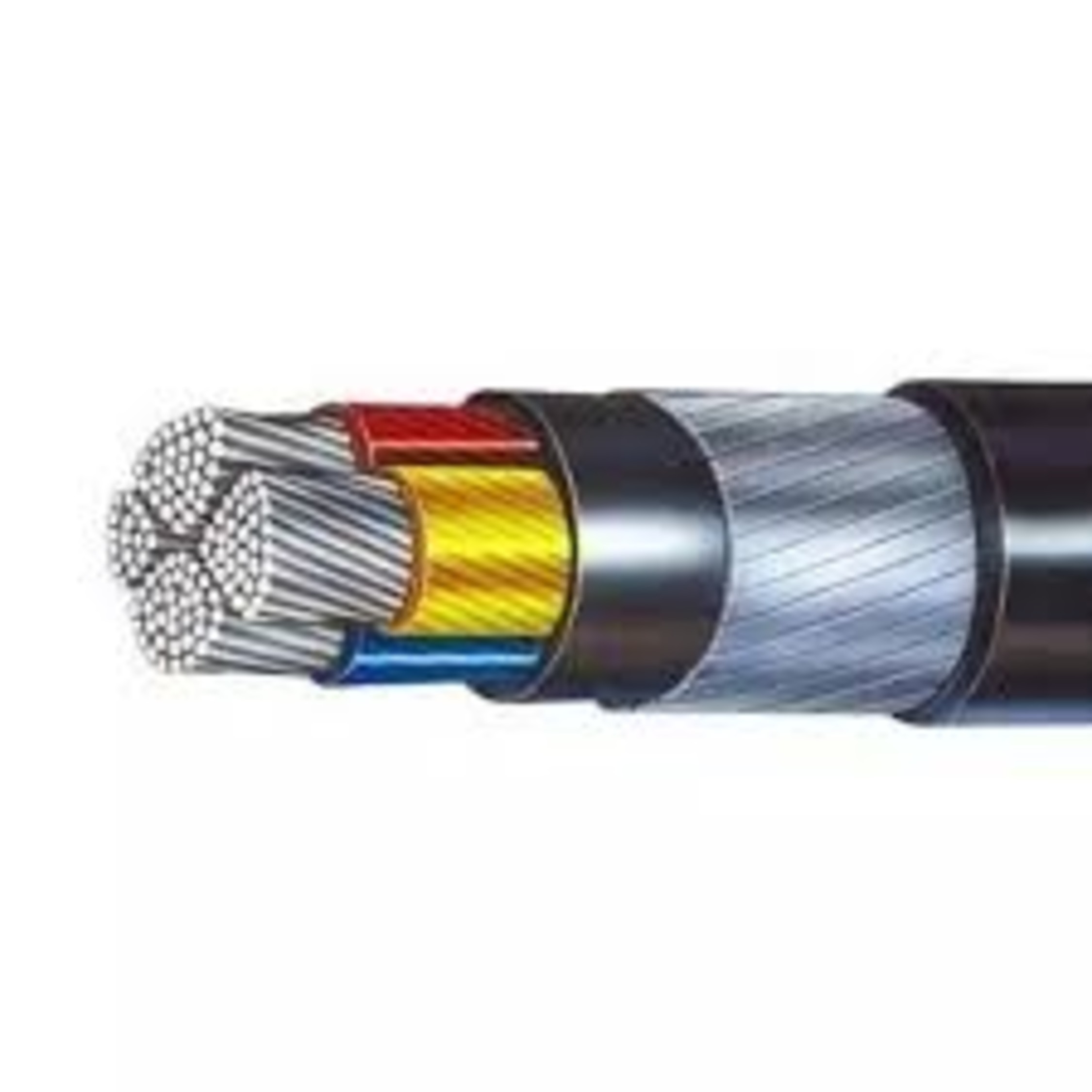 4 Core Aluminium Armoured Cable - Color: Multicolor