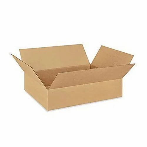 Brown Rectangular Corrugated Packaging Box