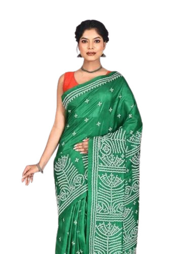 Gcujrati Silk Kantha Saree