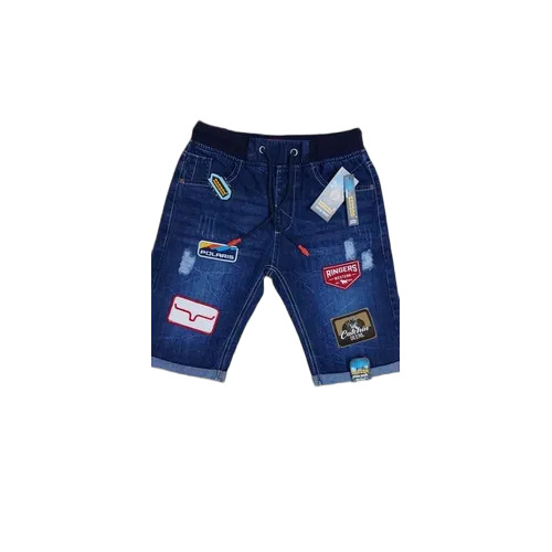 Men Plain Denim Shorts