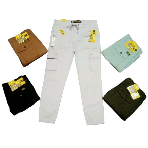 Mens Plain Cargo Pant