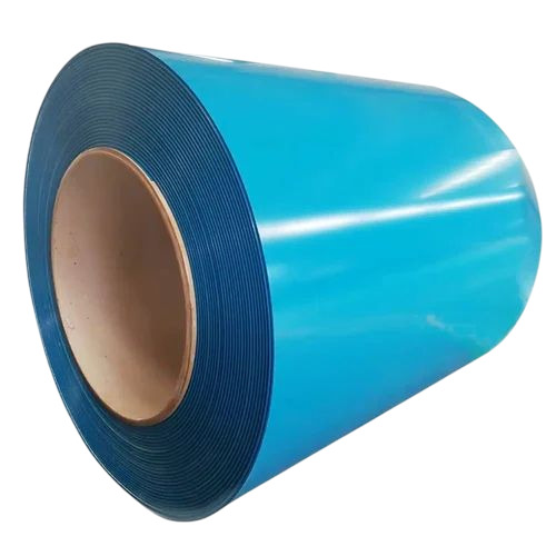 Prepainted Galvanized Steel Coil - 0.47mm Thickness Blue Color Polished Surface Treatment | Durable Solid Hardness Industrial Grade Usage