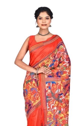 Pure Silk Reverse Kantha Saree
