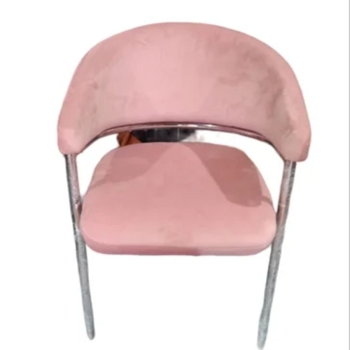 Stainless Steel Pink Bar Chair