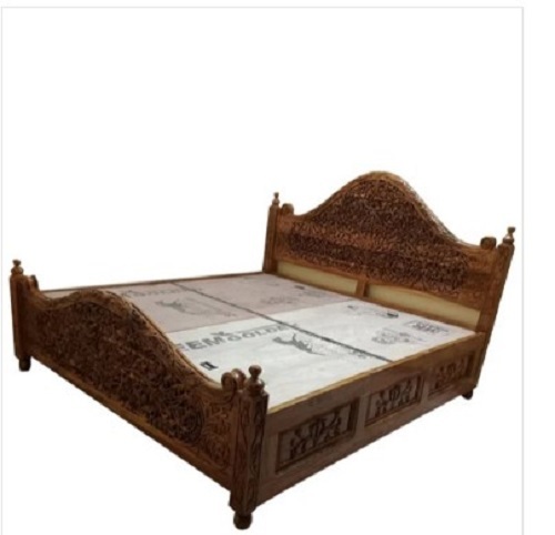 Teak Wood King Size Bed