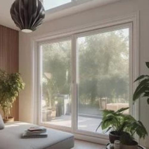 White Upvc Glass Window