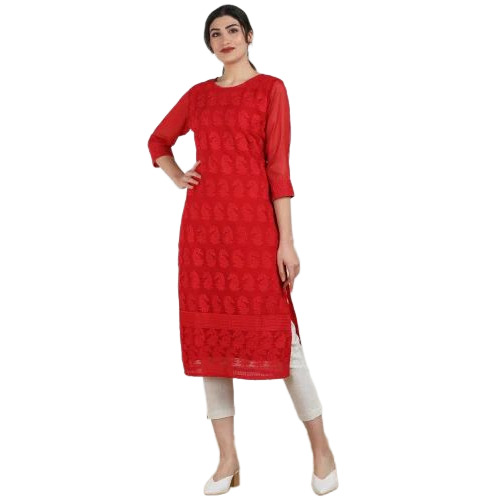 Chikankari Regular Kurti Set
