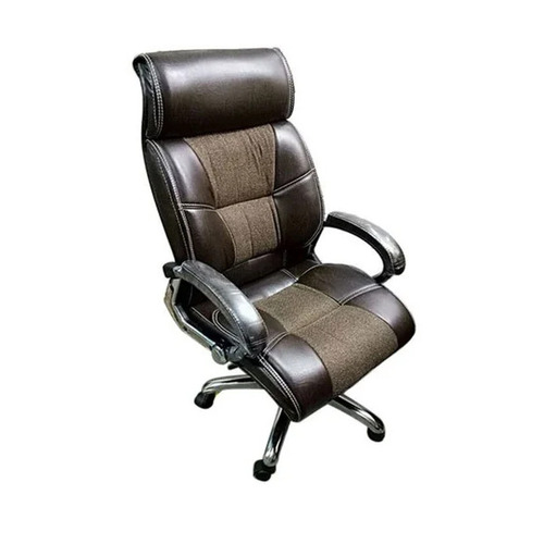 Dark Brown Leather Office Chair
