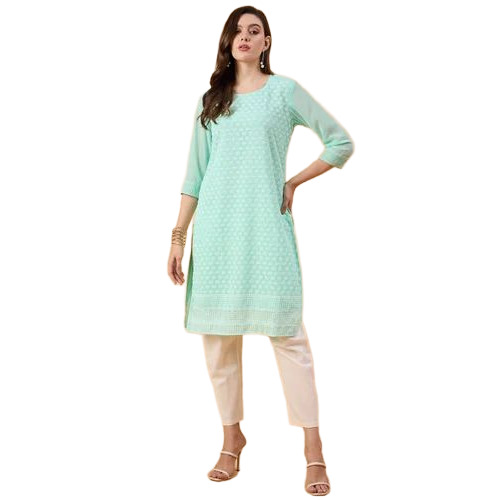 Ladies Chikankari Georgette Kurta Set