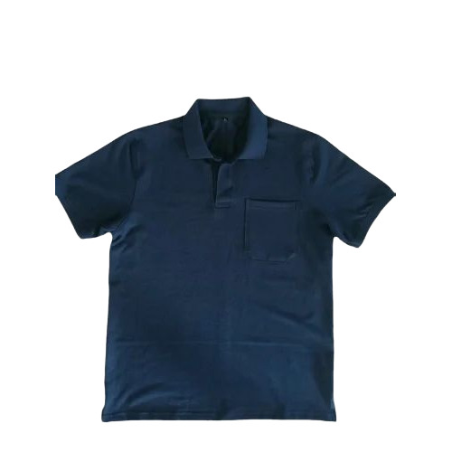 Men Cotton Collar T Shirt