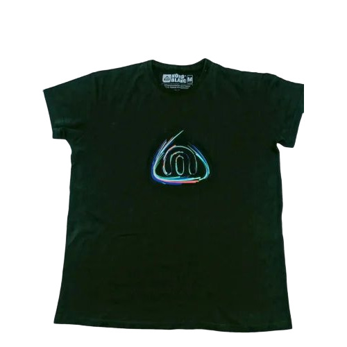 Men Green Plain T Shirt