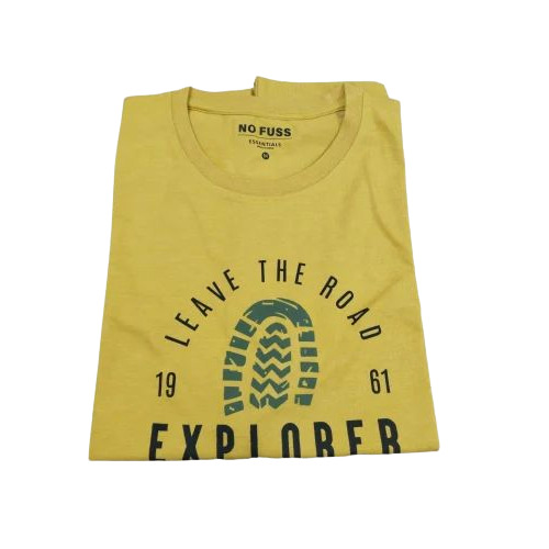 Men Yellow Printed T Shirt at Best Price in Tirupur Harsha Creation