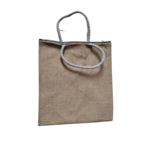 Plain Brown Jute Lunch Bag