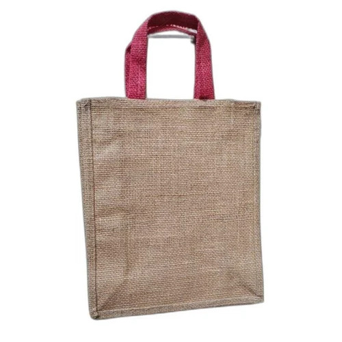 Rectangle Jute Lunch Bag