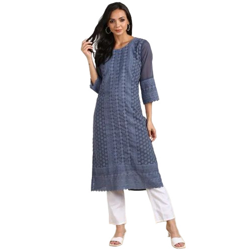 Women Georgette Kurti Set
