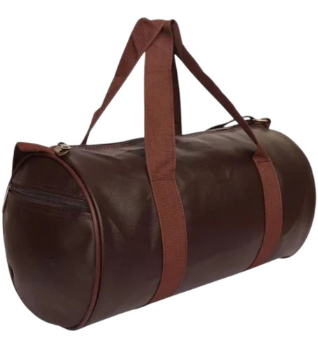 Brown Pu Gym Bag