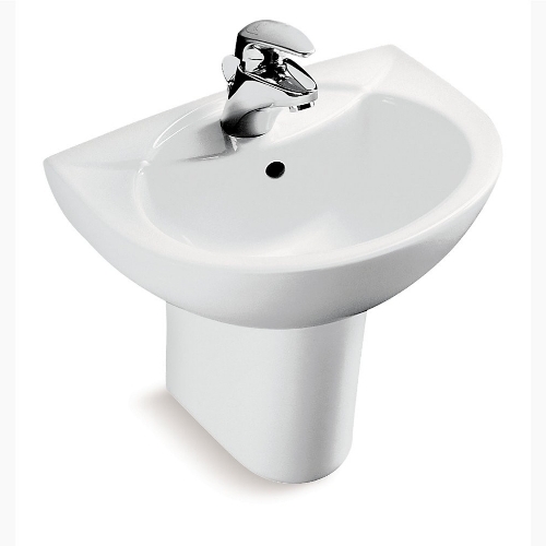 Lavatory With Single Faucet Hole
