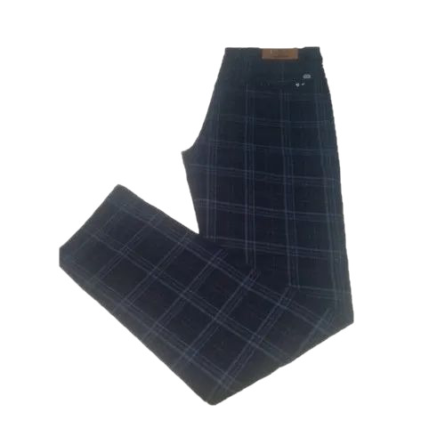 Slim Fit Cotton Check Trouser - Cotton, Customized Size, Multiple Colors | Breathable, Light Weight, Washable