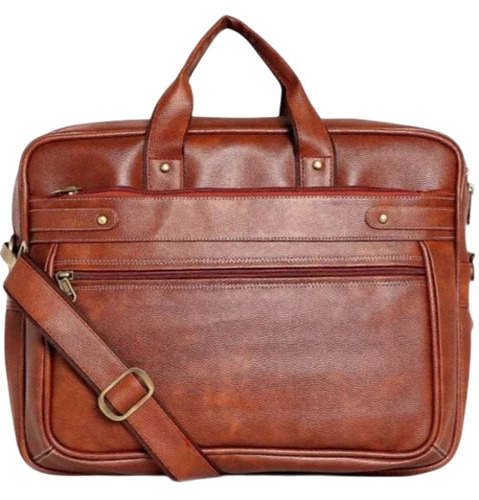 Tan Leather Laptop Bag