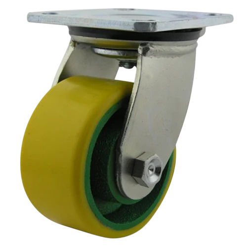 Yellow Trolley Caster Wheel