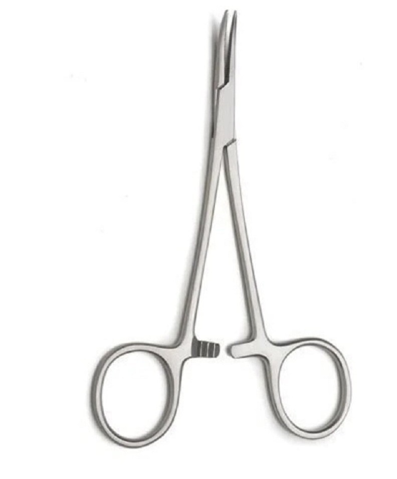 Agarwals Mosquito Artery Forcep 4" Curved - Color: White