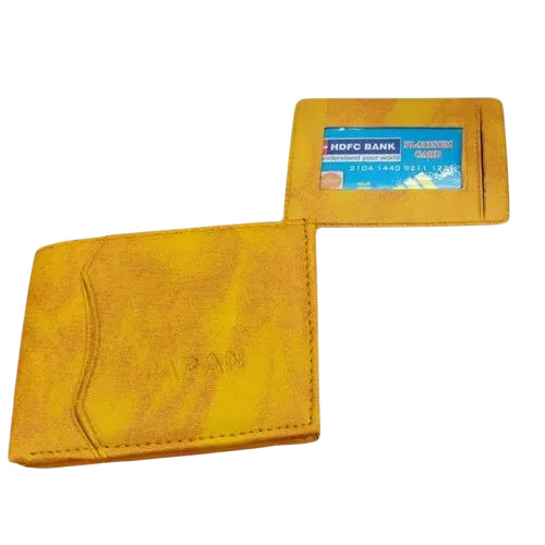 Men Yellow Designer Wallet