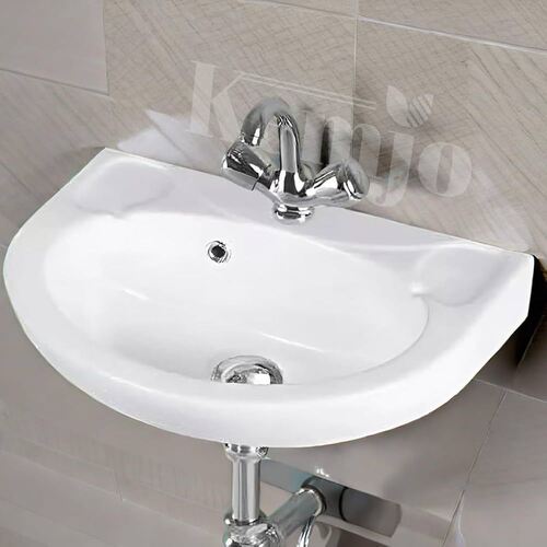 White Wash Basin - Material: Ceramic