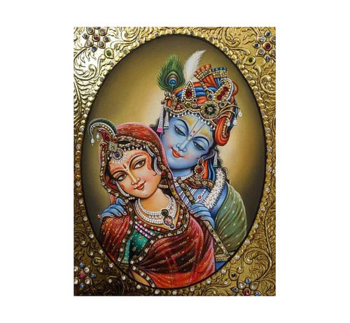 radha krishna painting