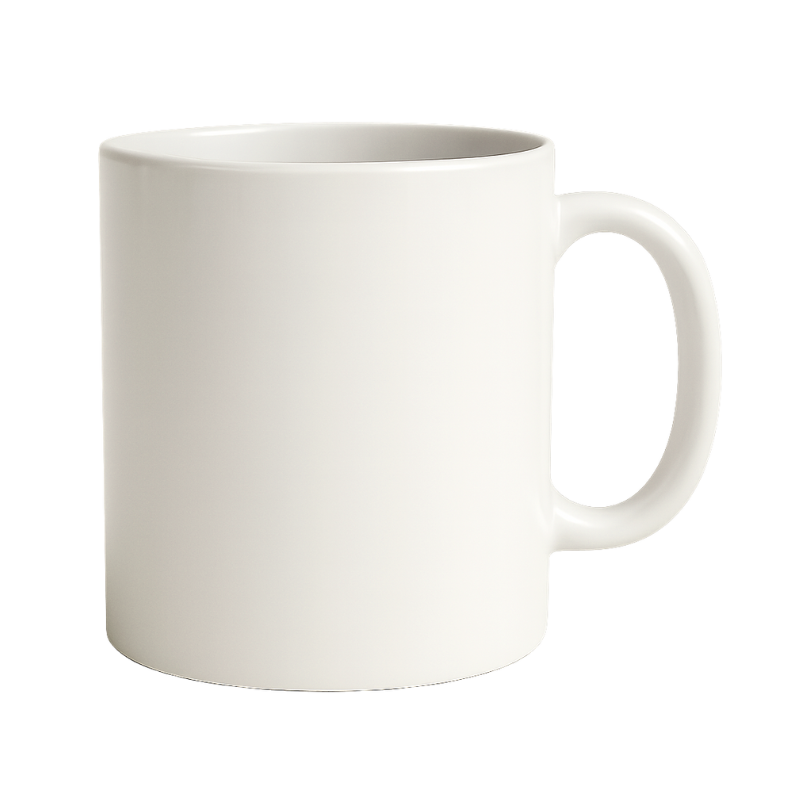 Customized Ceramic Mug - Color: White