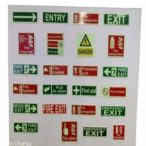 Fire Exit Glow Sign Plate